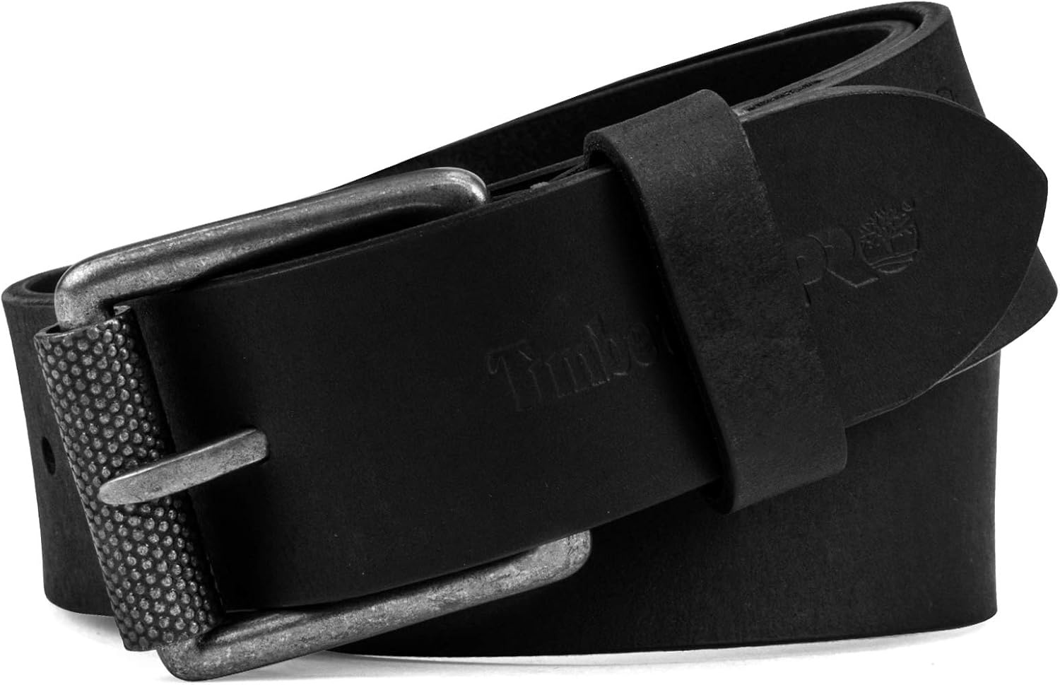 Timberland PRO 40mm Roller Buckle Leather Belt(Black/Roller Buckley)