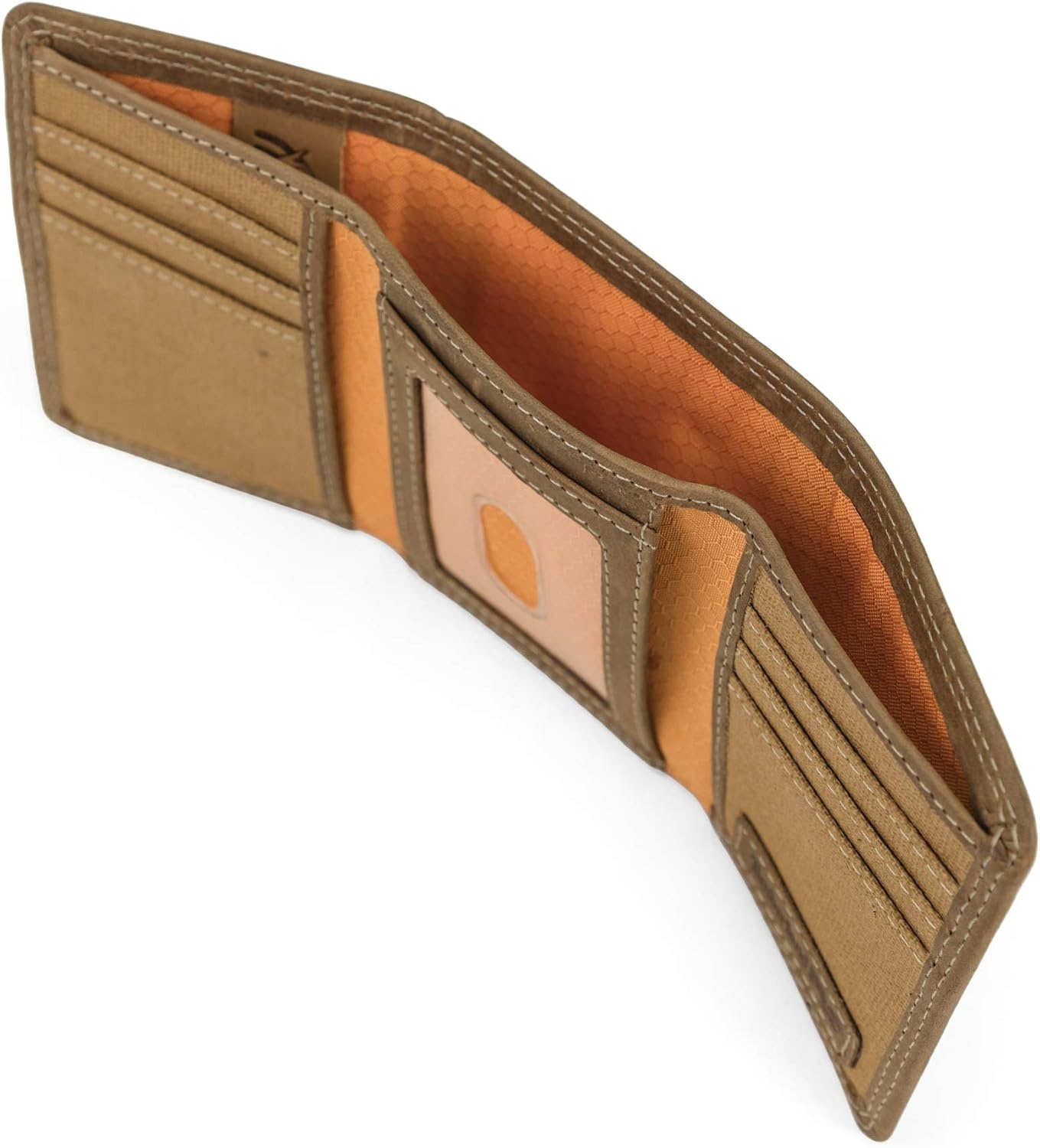 Timberland PRO Men’s Leather Trifold Wallet with ID Window, Black/Bullard, One Size(Wheat/Pullman)