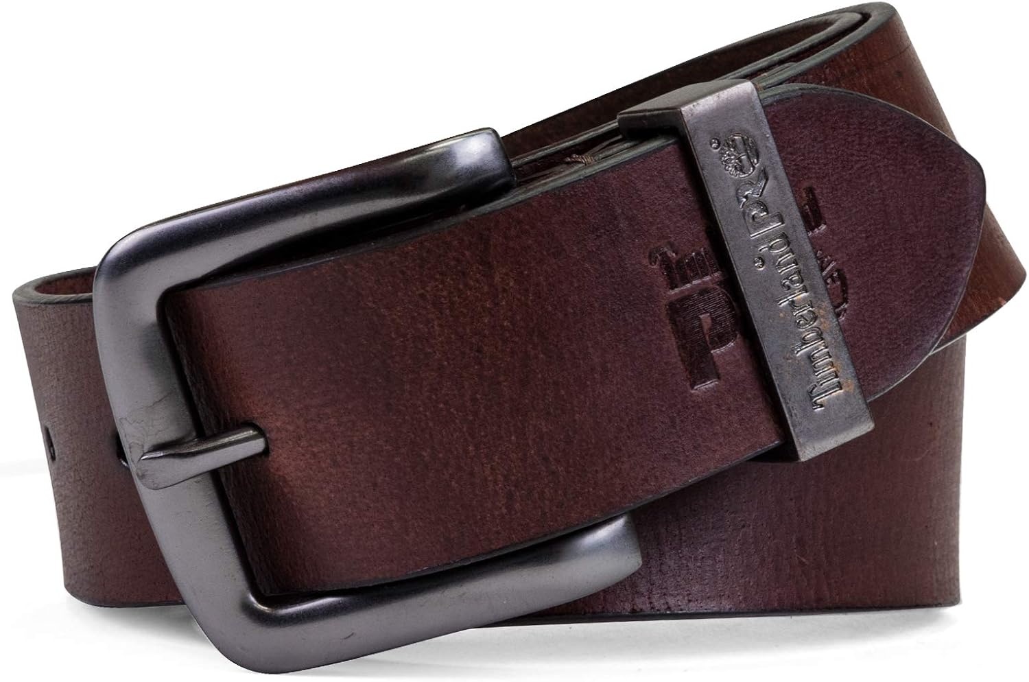 Timberland PRO 40mm Roller Buckle Leather Belt(Acorn/Logo Keepers)