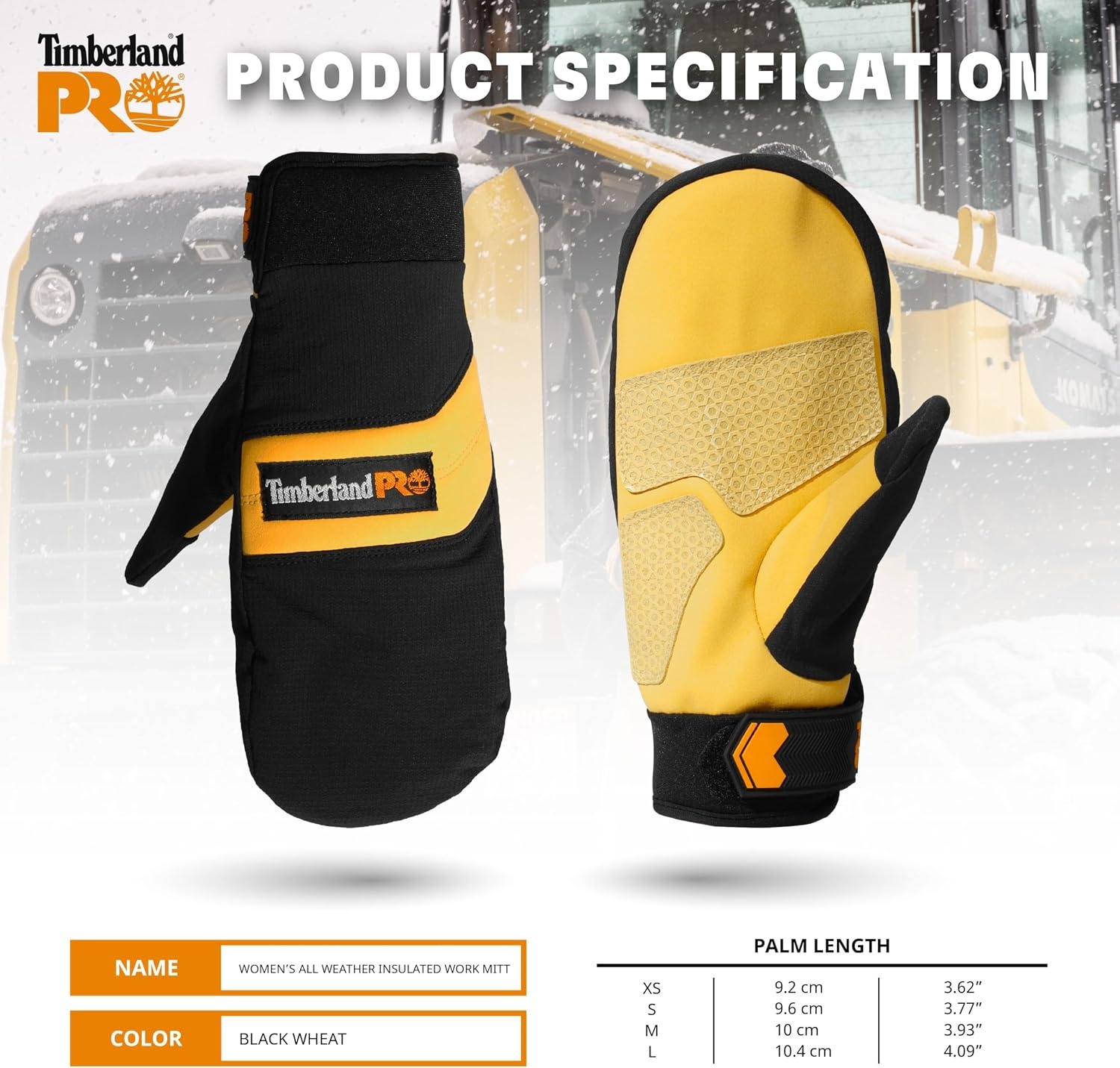 Timberland PRO Women’s Insulated Mitts – Waterproof, Grip, Touchscreen