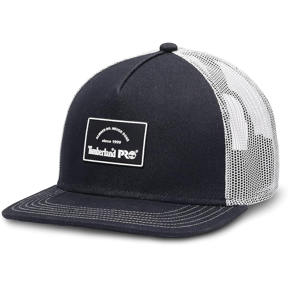 Timberland PRO Unisex Adult A.d.n.d. Mid Profile Trucker Cap(Black/White)