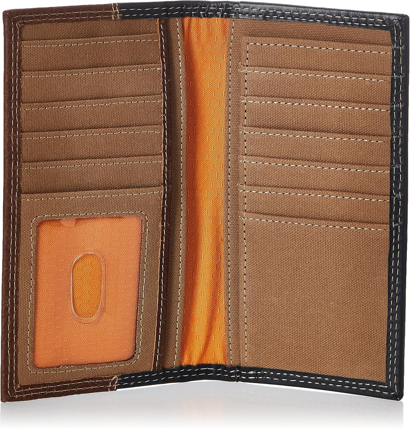 Timberland PRO Men’s Rfid Leather Long Bifold Rodeo Wallet With Rfid, Teak, One Size(Teak)