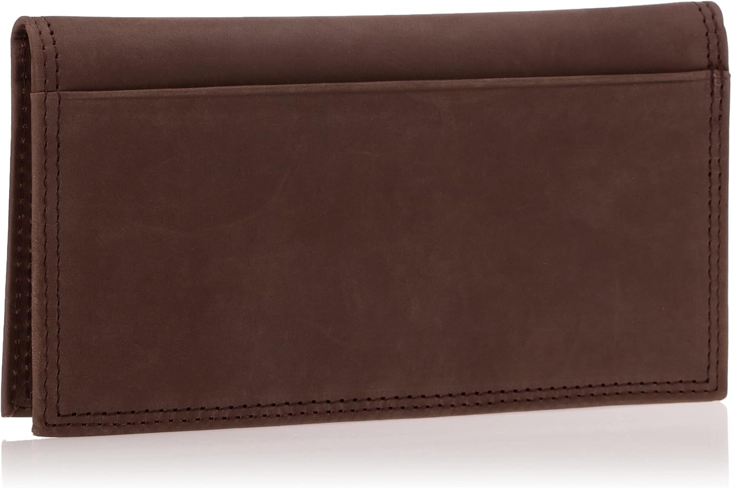 Timberland PRO Men’s Rfid Leather Long Bifold Rodeo Wallet With Rfid, Teak, One Size(Dark Brown)