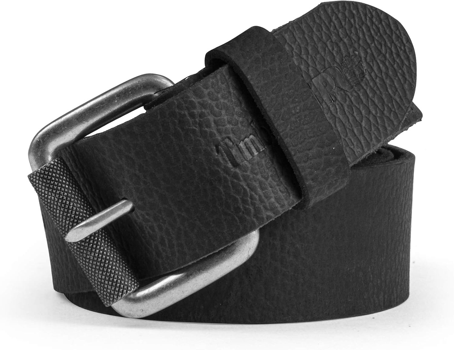 Timberland PRO 38mm Boot Leather Belt(Black (Rubber Patch))