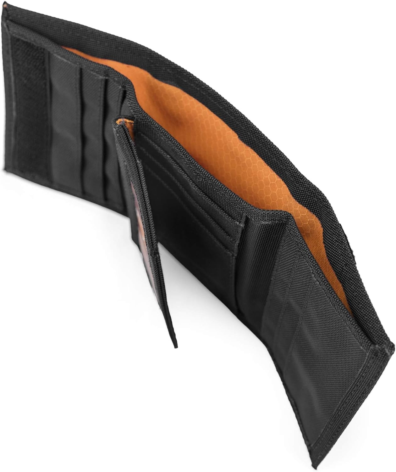 Timberland PRO Men’s Cordura Nylon RFID Trifold Wallet with ID Window(Black)