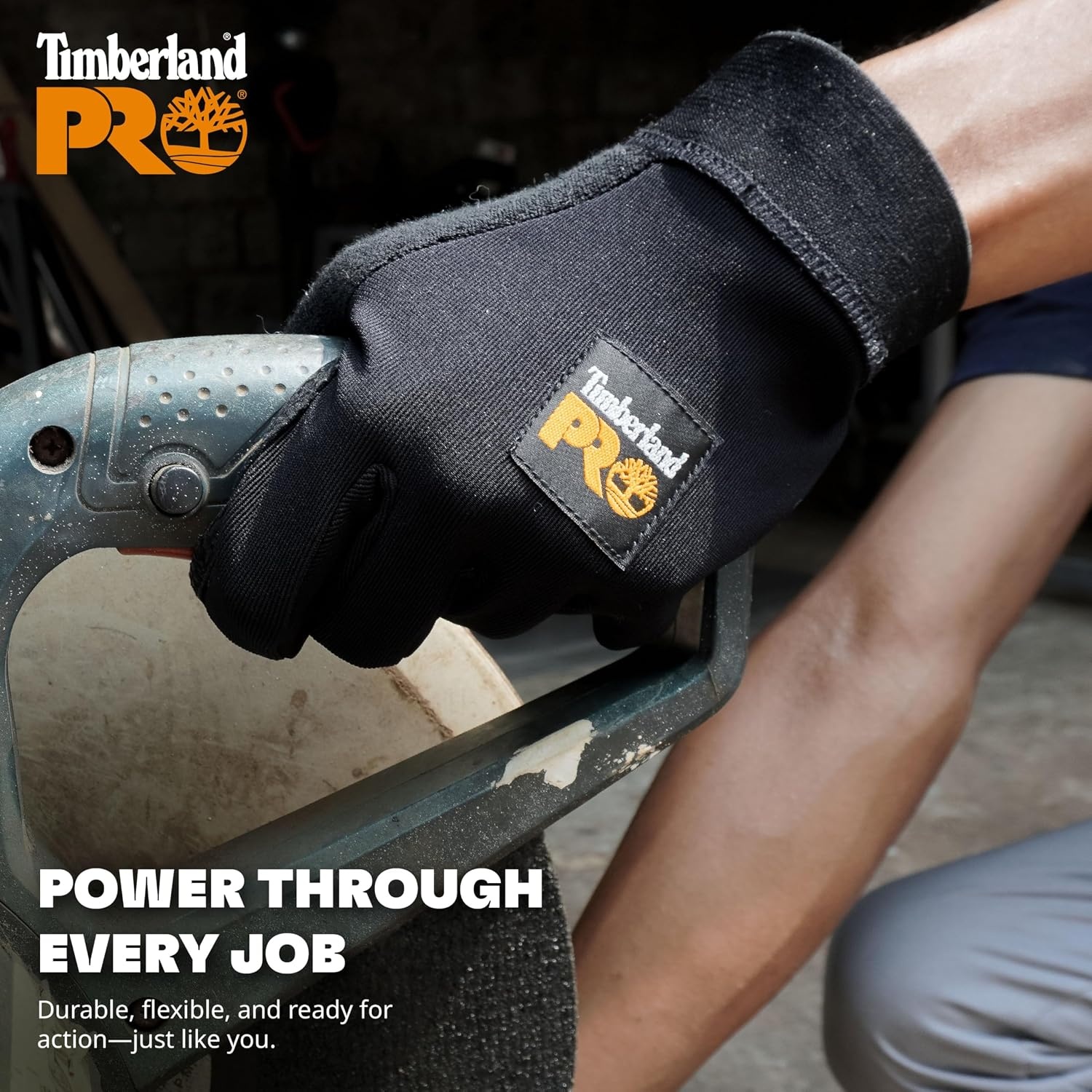 Timberland PRO Women’s Gripper Work Gloves – Nylon Back Hand – Touchscreen(Black)
