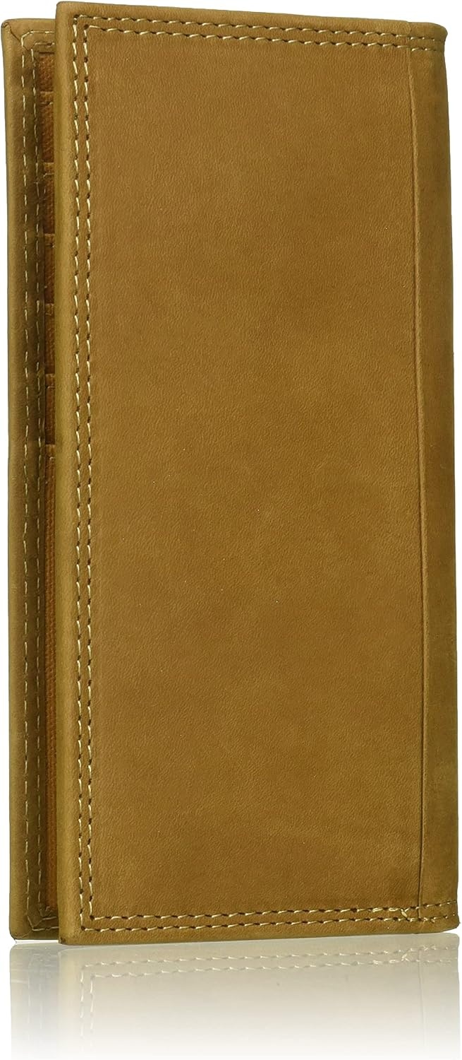 Timberland PRO Men’s Rfid Leather Long Bifold Rodeo Wallet With Rfid, Teak, One Size(Wheat)