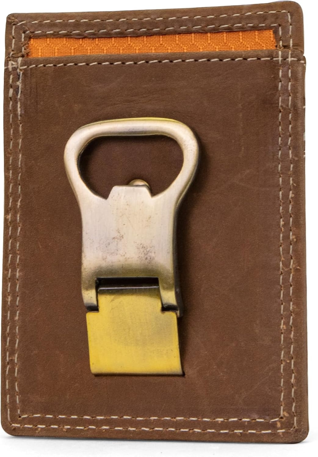 Timberland PRO Pullman Leather Front Pocket Wallet Dark Brown One Size(Wheat)
