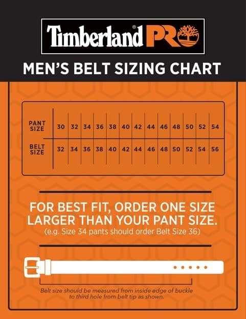 Timberland PRO Men’s Cut to Fit Adjustable Web Belt 38mm(Black)