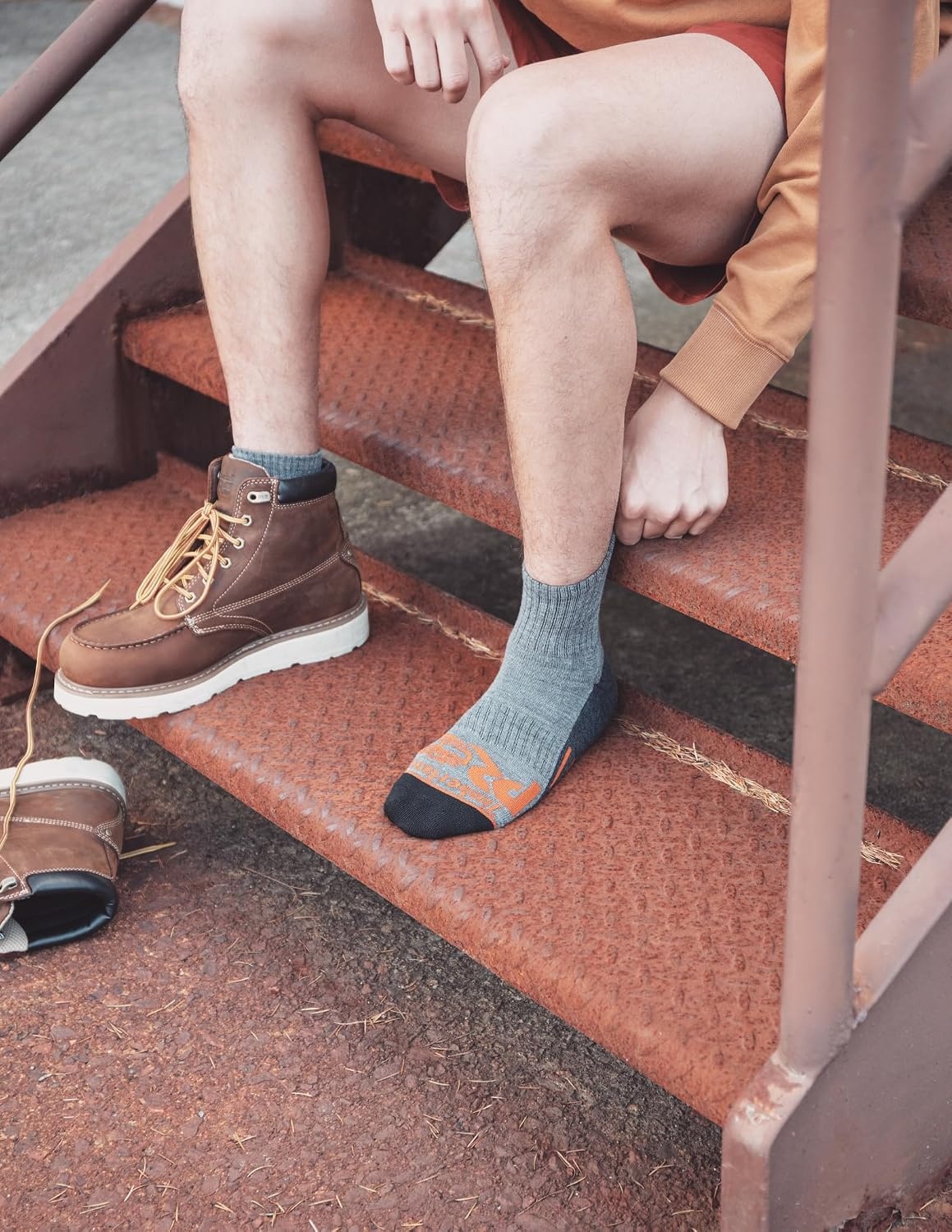 Timberland PRO Men’s Work Crew Socks(Grey)