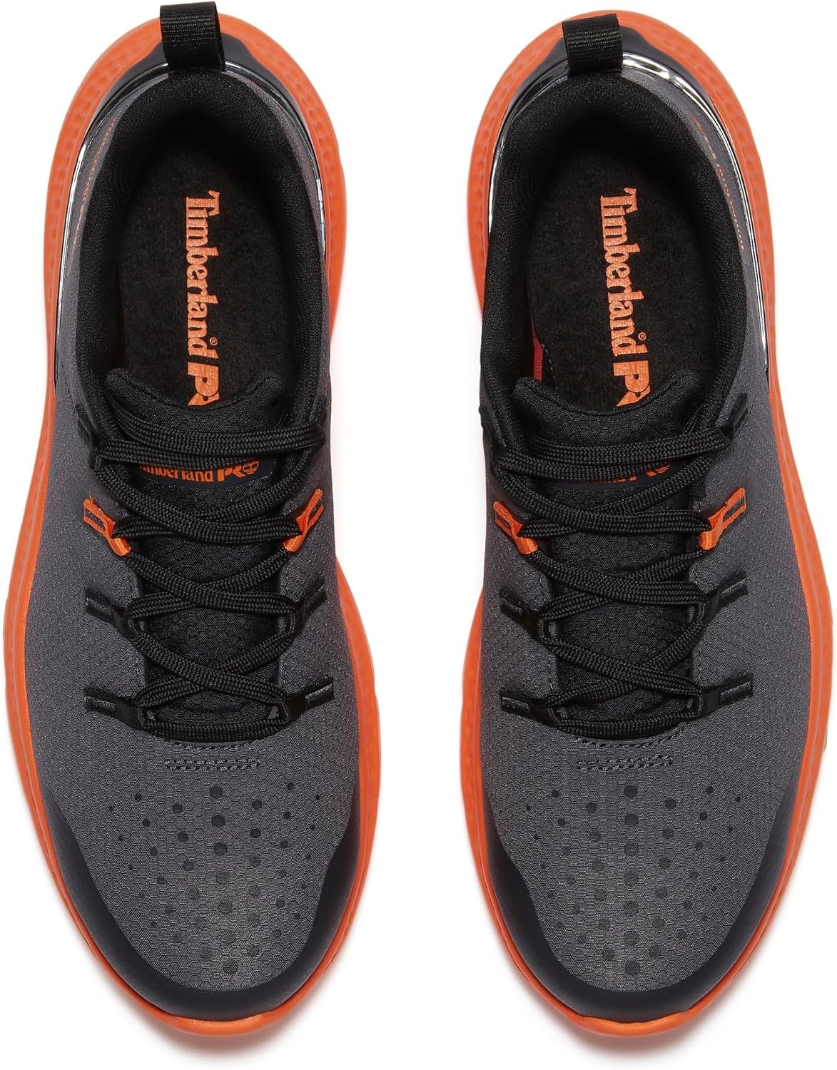 Timberland PRO Men’s Intercept Steel Safety Toe Industrial Athletic Work Shoe(Dark Grey/Orange V1)