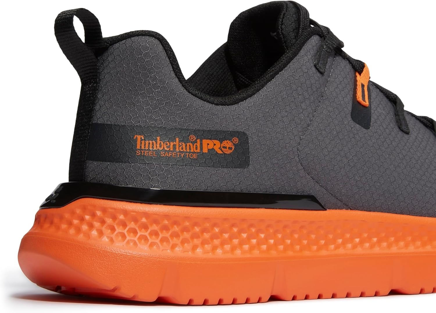 Timberland PRO Men’s Intercept Steel Safety Toe Industrial Athletic Work Shoe(Dark Grey/Orange V1)