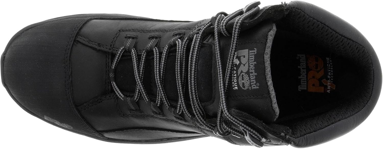 Timberland PRO mens Bosshog 6″ Composite Safety Toe Puncture Resistant Waterproof Industrial Work Boot(Black/Grey)