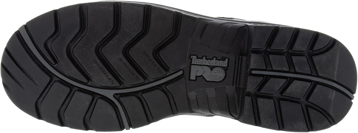 Timberland PRO mens Bosshog 6″ Composite Safety Toe Puncture Resistant Waterproof Industrial Work Boot(Black/Grey)
