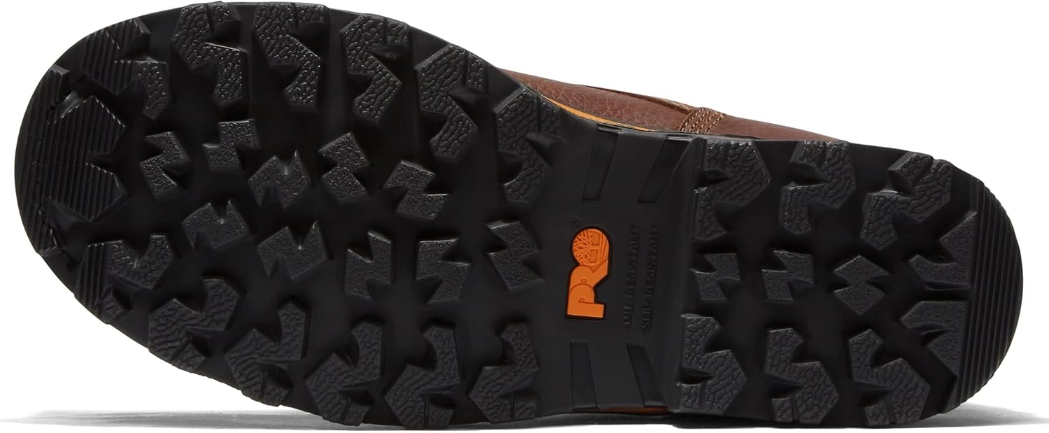 Timberland PRO Men’s Boondock 8 Inch Composite Safety Toe Waterproof Industrial Work Boot(Brown)