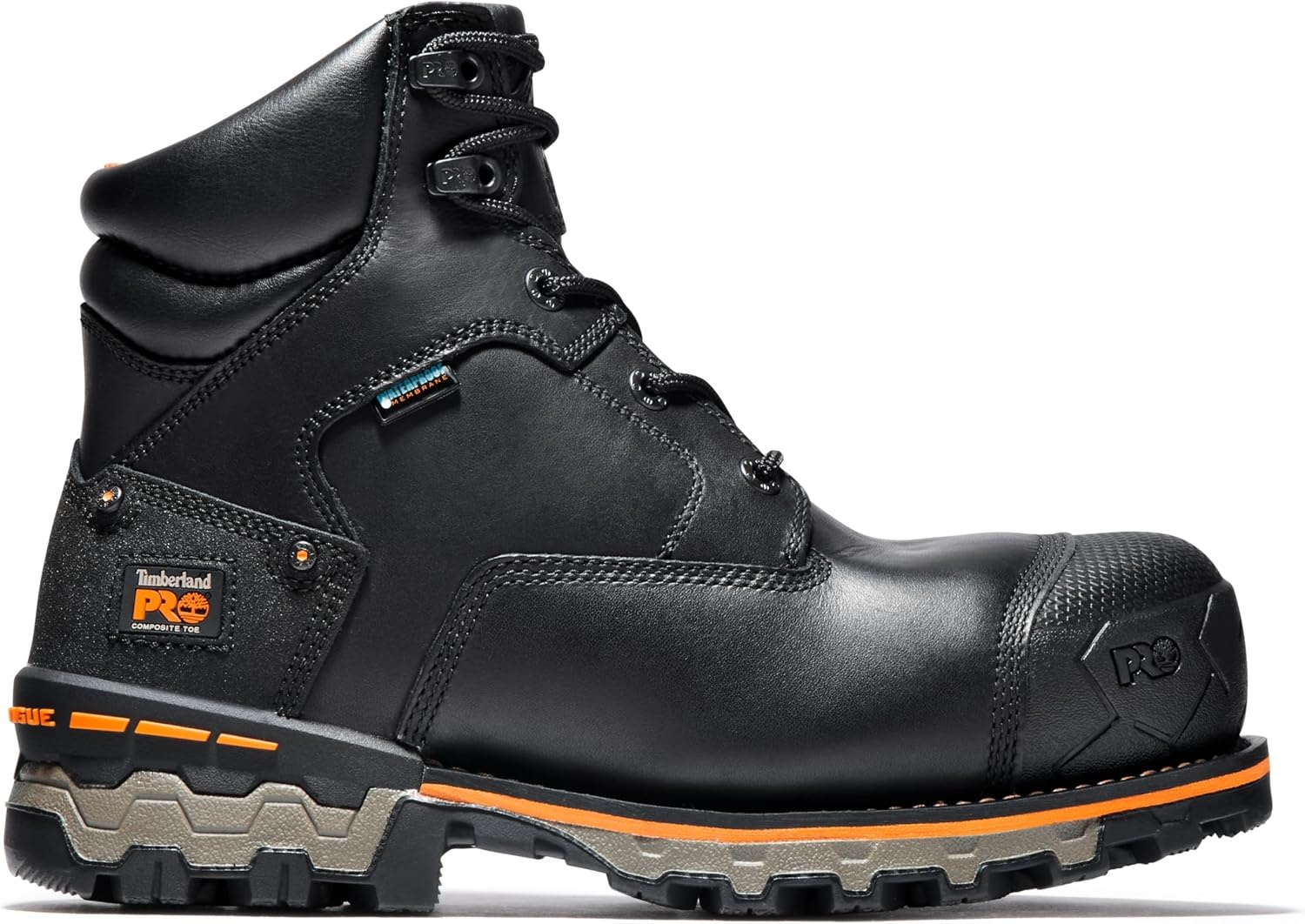 Timberland PRO Men’s Boondock 6 Inch Composite Safety Toe Waterproof Industrial Work Boot(Black-2024 New)