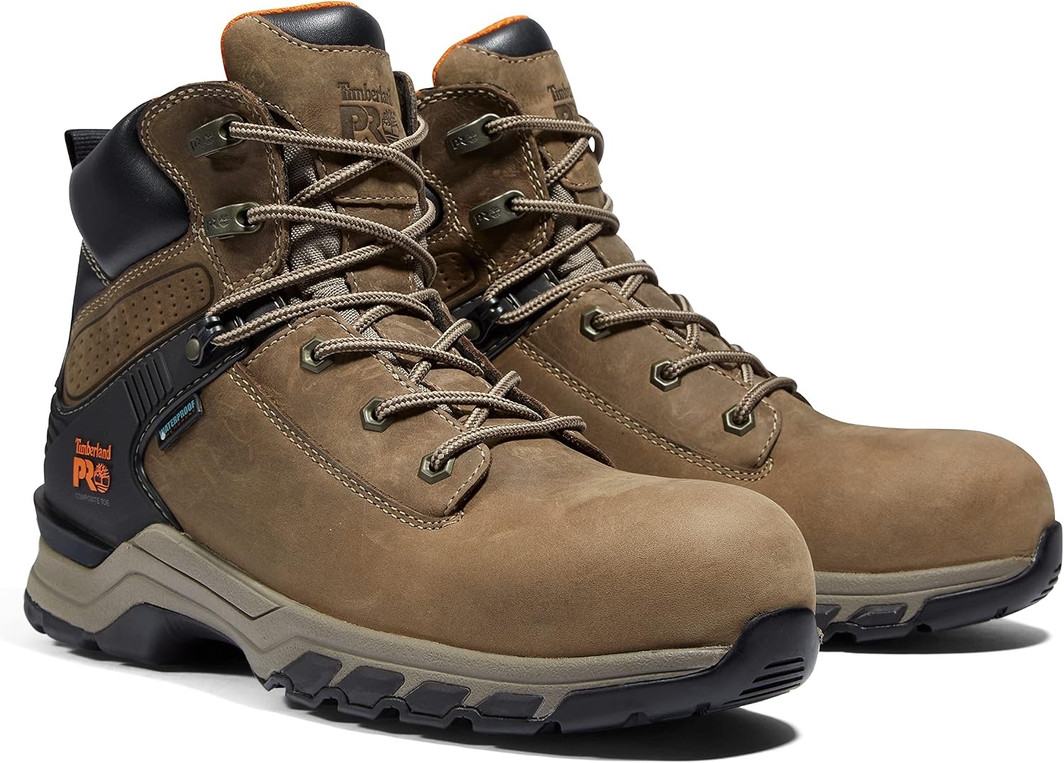 Timberland PRO Men’s Hypercharge 6 Inch Composite Safety Toe Waterproof Industrial Work Boot(Turkish Coffee)