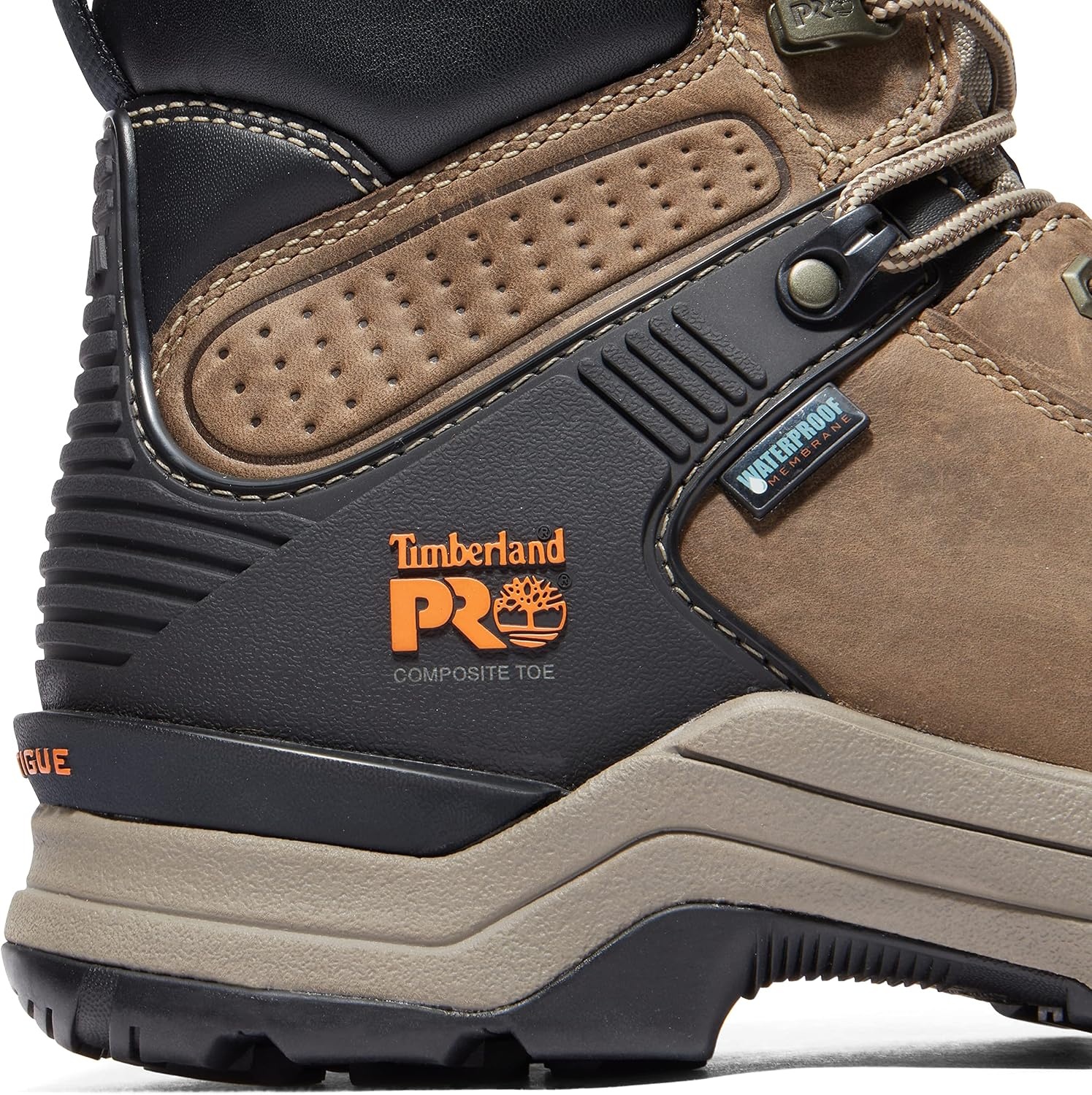 Timberland PRO Men’s Hypercharge 6 Inch Composite Safety Toe Waterproof Industrial Work Boot(Turkish Coffee)