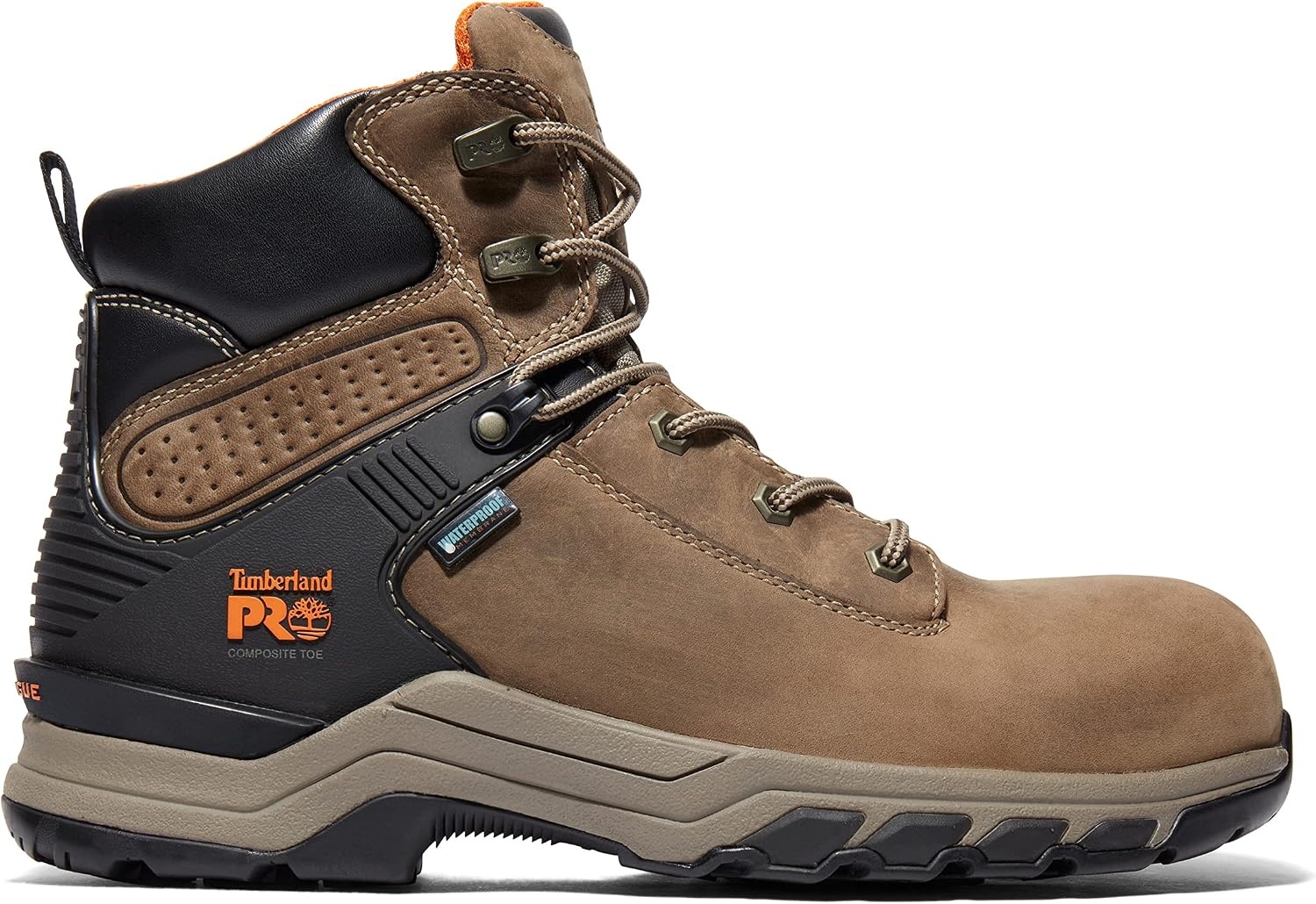 Timberland PRO Men’s Hypercharge 6 Inch Composite Safety Toe Waterproof Industrial Work Boot(Turkish Coffee)