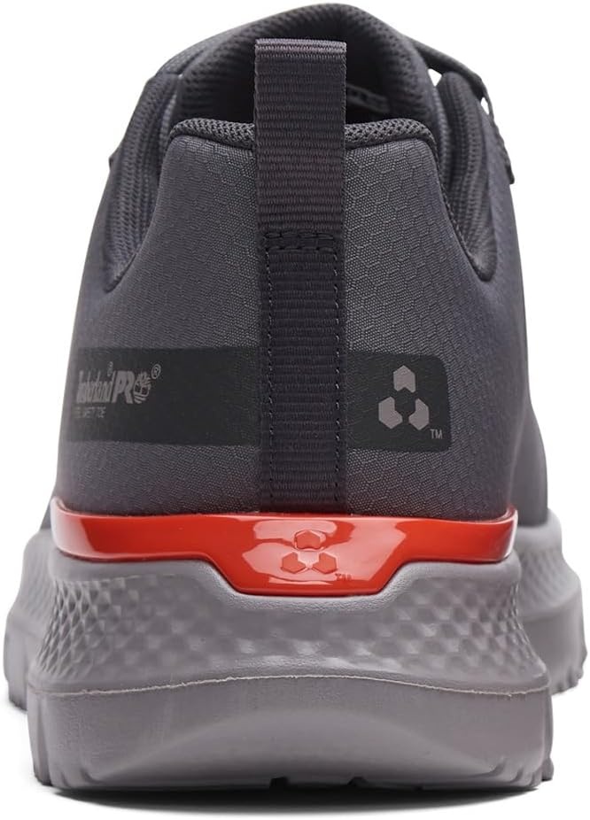 Timberland PRO Men’s Intercept Steel Safety Toe Industrial Athletic Work Shoe(Grey/Red)
