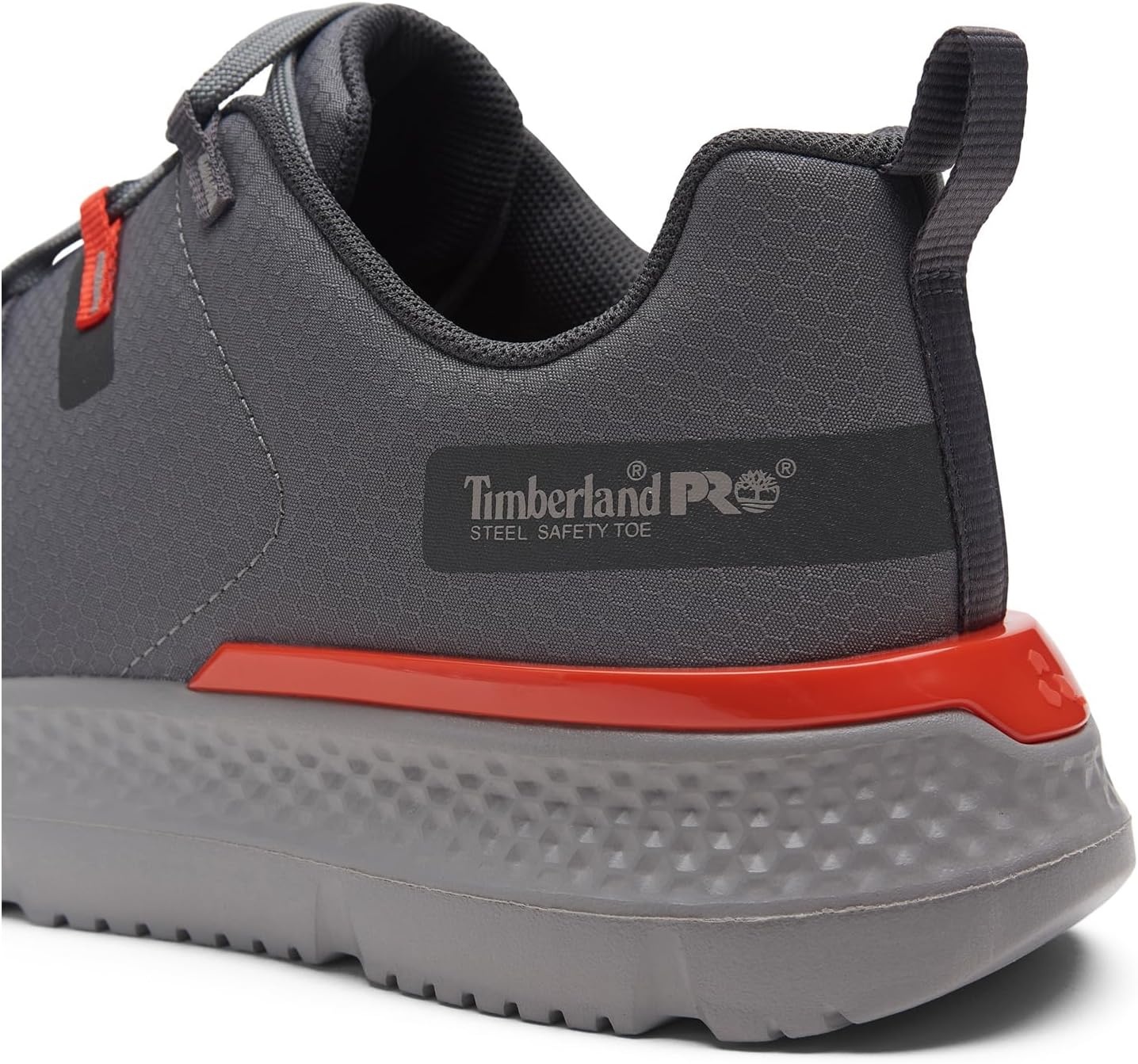 Timberland PRO Men’s Intercept Steel Safety Toe Industrial Athletic Work Shoe(Grey/Red)