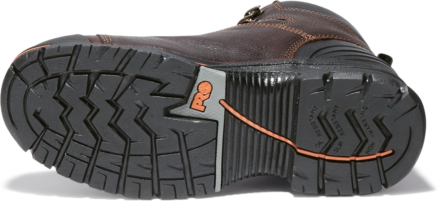 Timberland PRO Men’s Endurance 6 Inch Steel Safety Toe Puncture Resistant Industrial Work Boot, Briar Brown, 10.5W