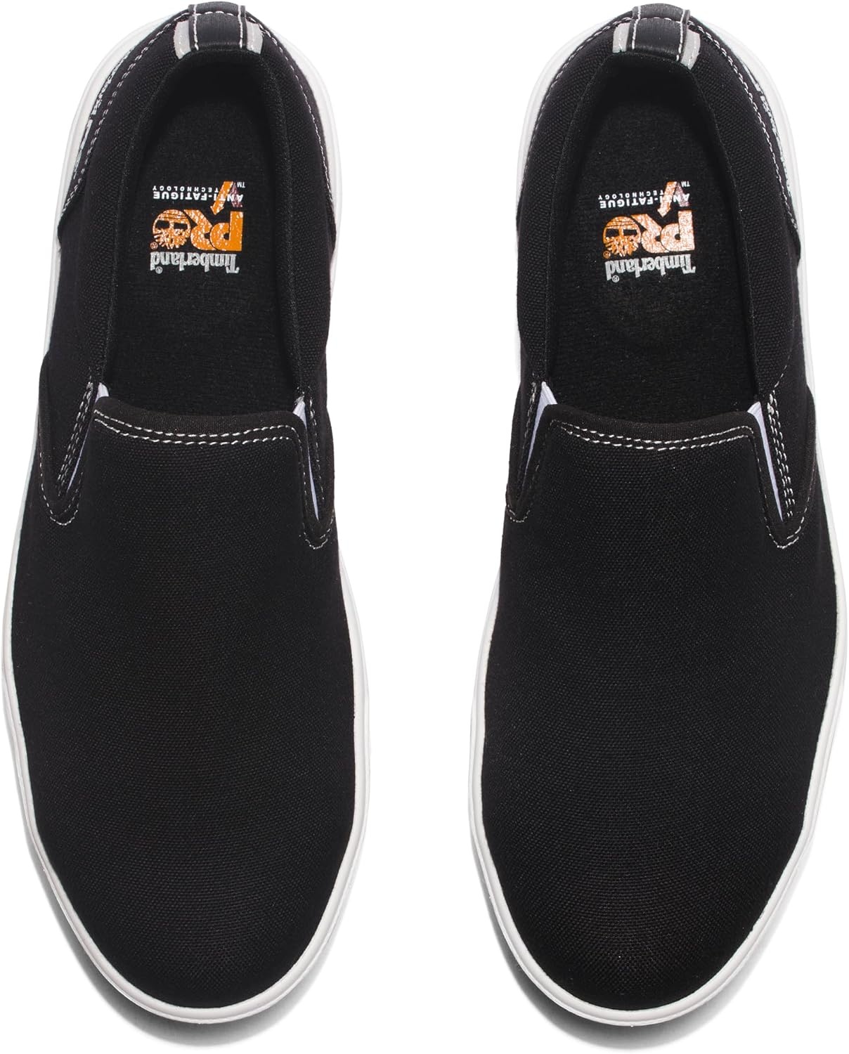 Timberland PRO Men’s Berkley Slip-on Composite Safety Toe Static Dissipative Industrial Casual Work Shoe(Black/White)