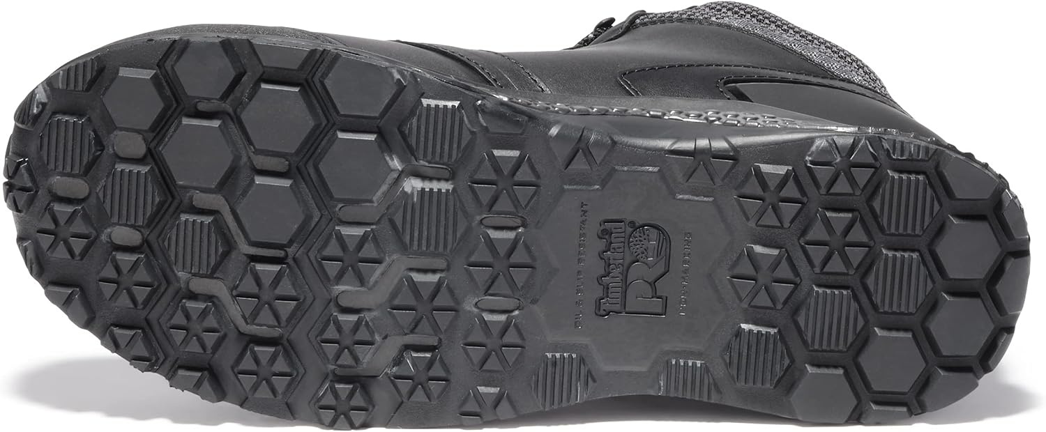 Timberland PRO Men’s Reaxion Athletic Hiker Wateproof Composite Toe Work Boot(Black/Grey)