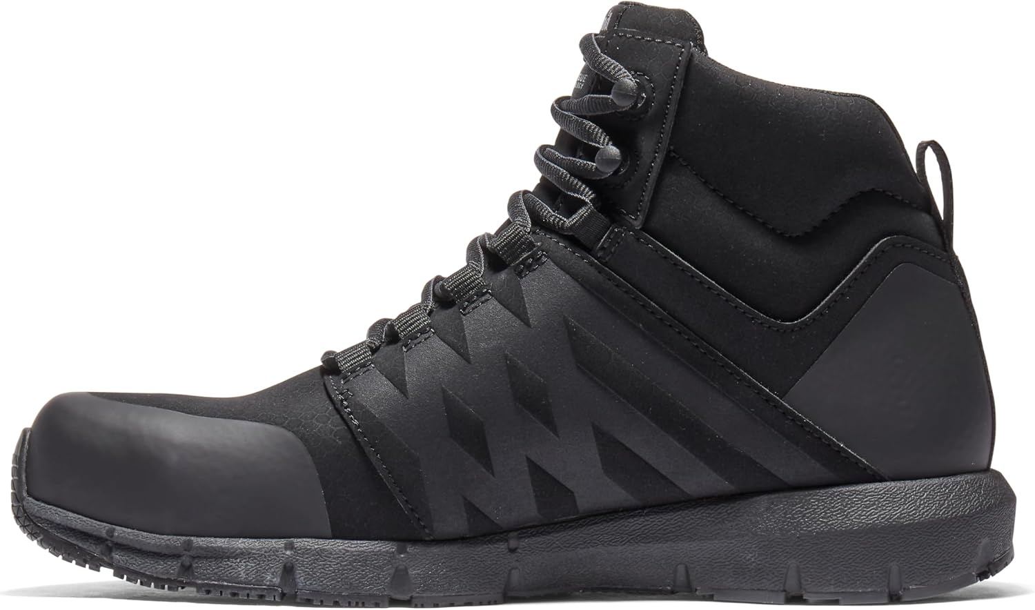 Timberland PRO Men’s Radius Mid Composite Safety Toe Athletic Industrial Work Shoe(Black Raptek)