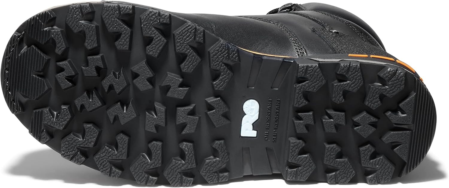 Timberland PRO Men’s Boondock 6 Inch Composite Safety Toe Waterproof Industrial Work Boot(Black V1)