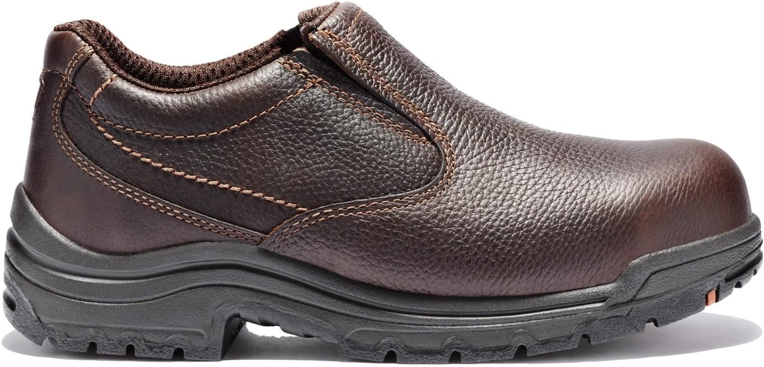 Timberland PRO Mens Alloy Toe EH Slip On(Brown: Brown)