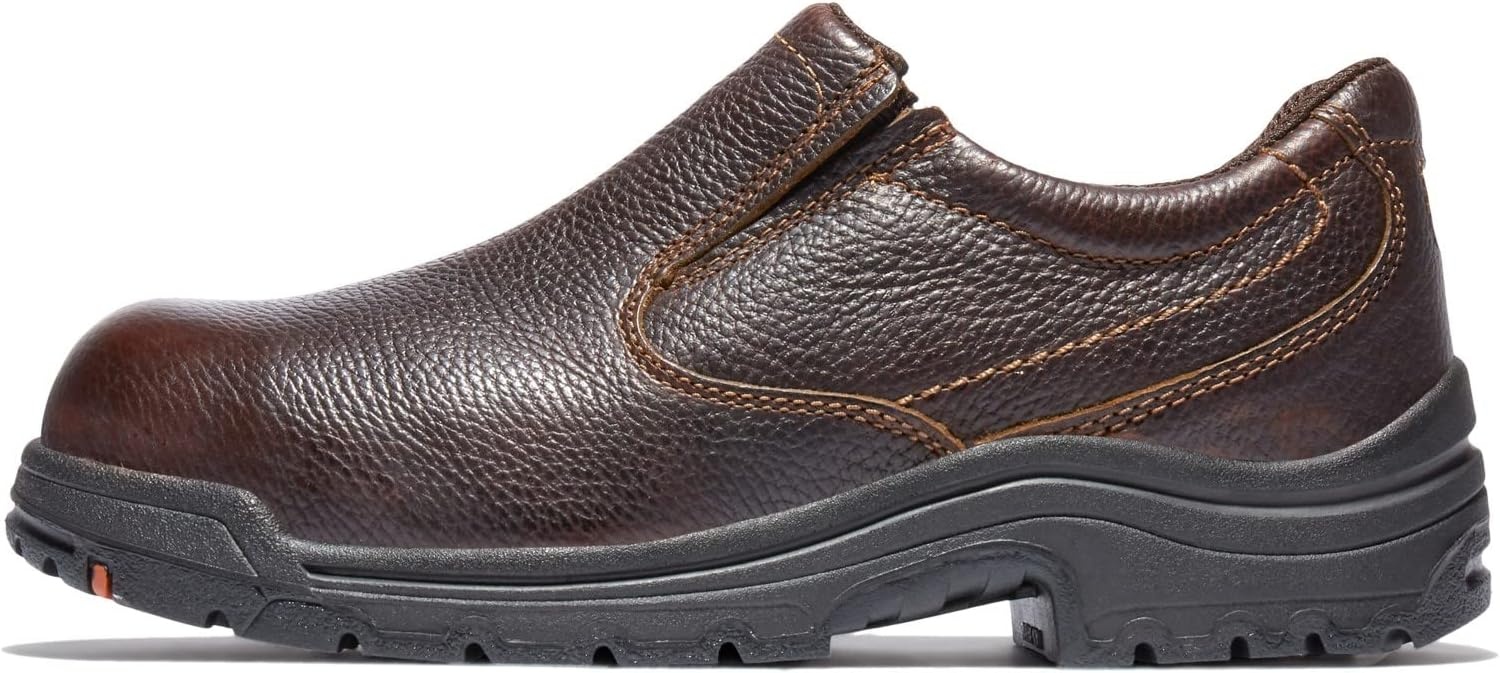 Timberland PRO Mens Alloy Toe EH Slip On(Brown: Brown)