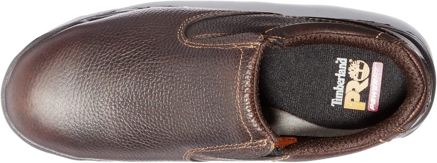 Timberland PRO Mens Alloy Toe EH Slip On(Brown: Brown)