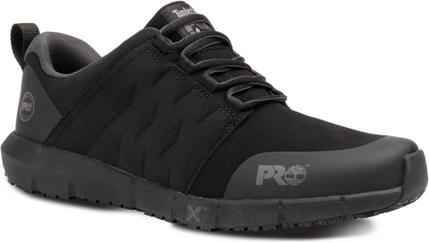 Timberland PRO Mens Radius MaxTrax Soft Toe SRO Athletic(Black Raptek Pop)