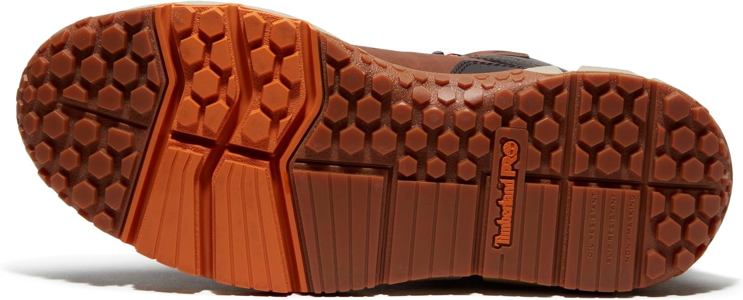 Timberland PRO Men’s Tempe Alloy Safety Toe Waterproof Industrial Work Boot(Medium Brown V1)