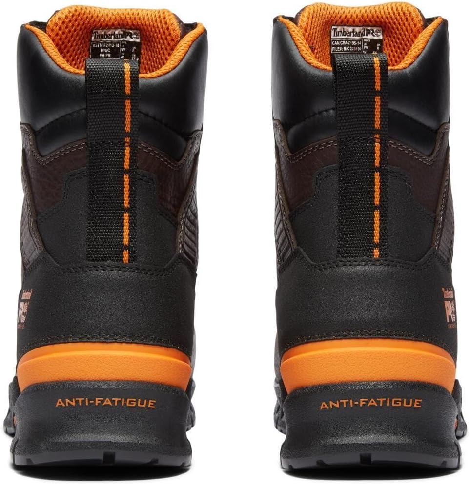 Timberland PRO Mens 8 Dark Brown Endurance EV CSA Comp Toe PR SR Boot(Dark Brown V1)