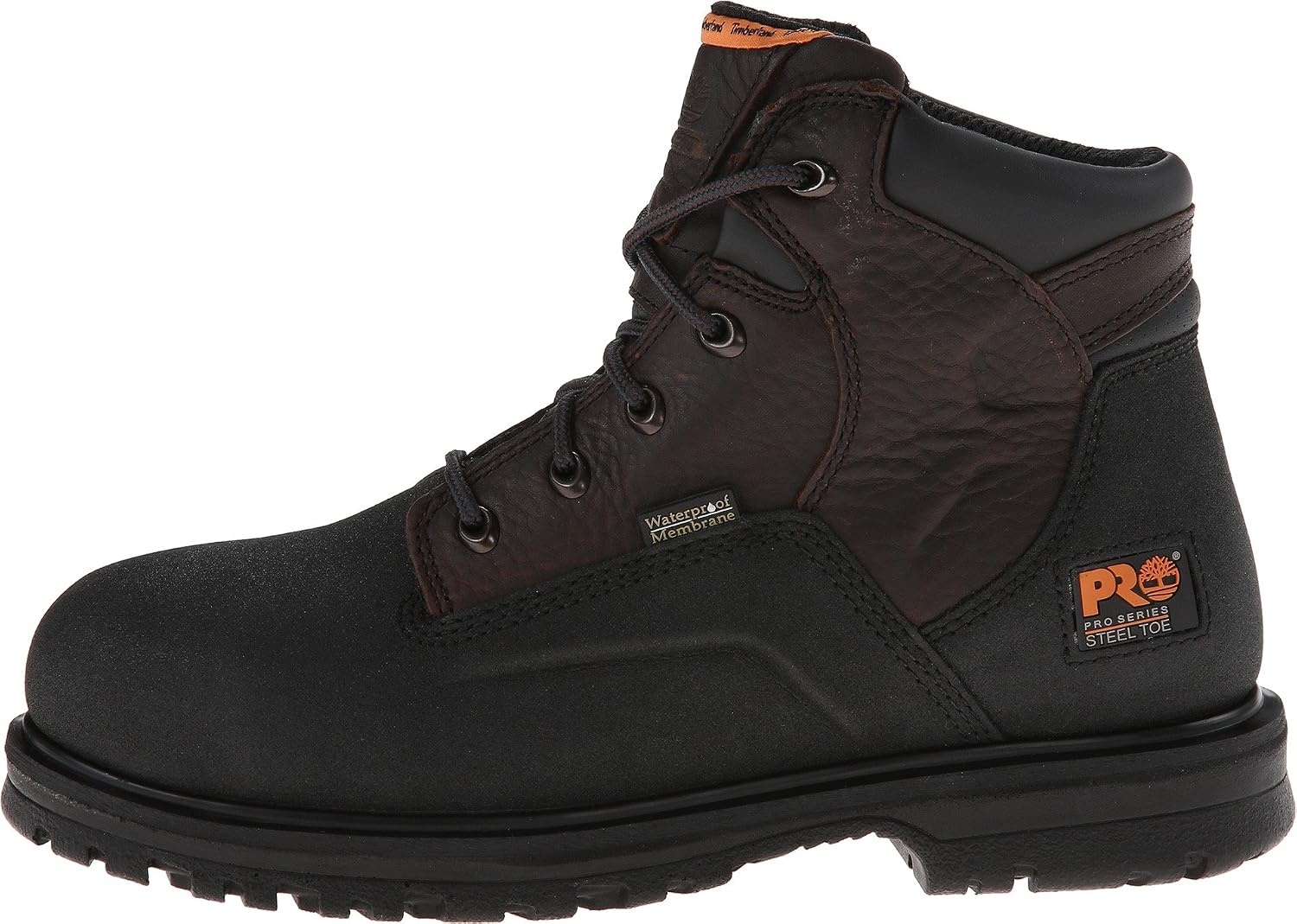 Timberland PRO mens Powerwelt 6″ Steel Safety Toe Waterproof Industrial Work Boot(Rancher Brown V1)