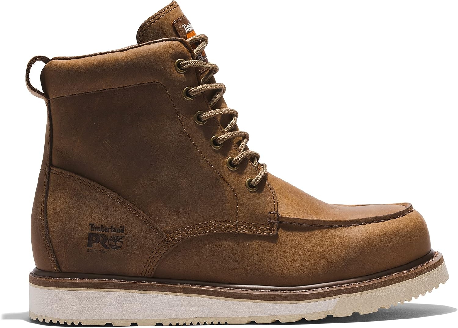Timberland PRO Unisex Adult Pro Wedge 6 Inch Soft Toe Work Boots(Coconut)