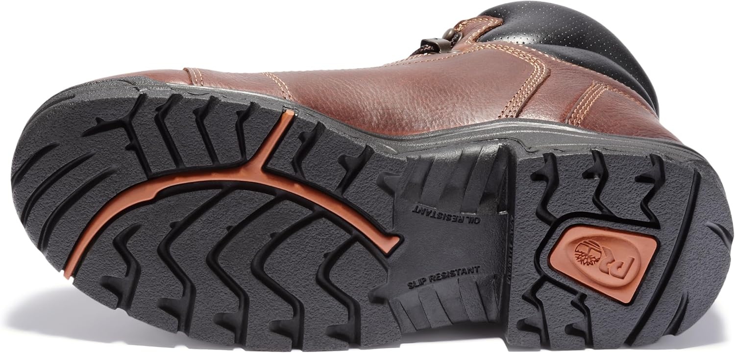 Timberland PRO Mens Titan 6 Inch Alloy Safety Toe Industrial Work Boot(Haystack Brown)