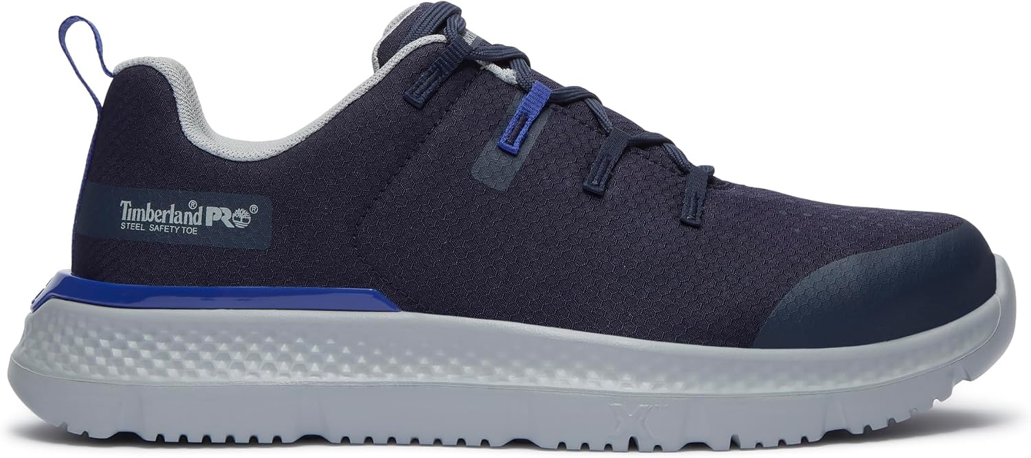 Timberland PRO Men’s Intercept Steel Safety Toe Industrial Athletic Work Shoe(Navy Ripstop)