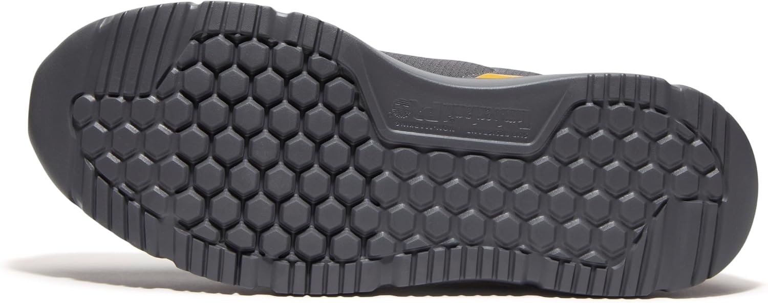 Timberland PRO Men’s Intercept Mid Steel Safety Toe Shoes(Dark Grey/Yellow V1)