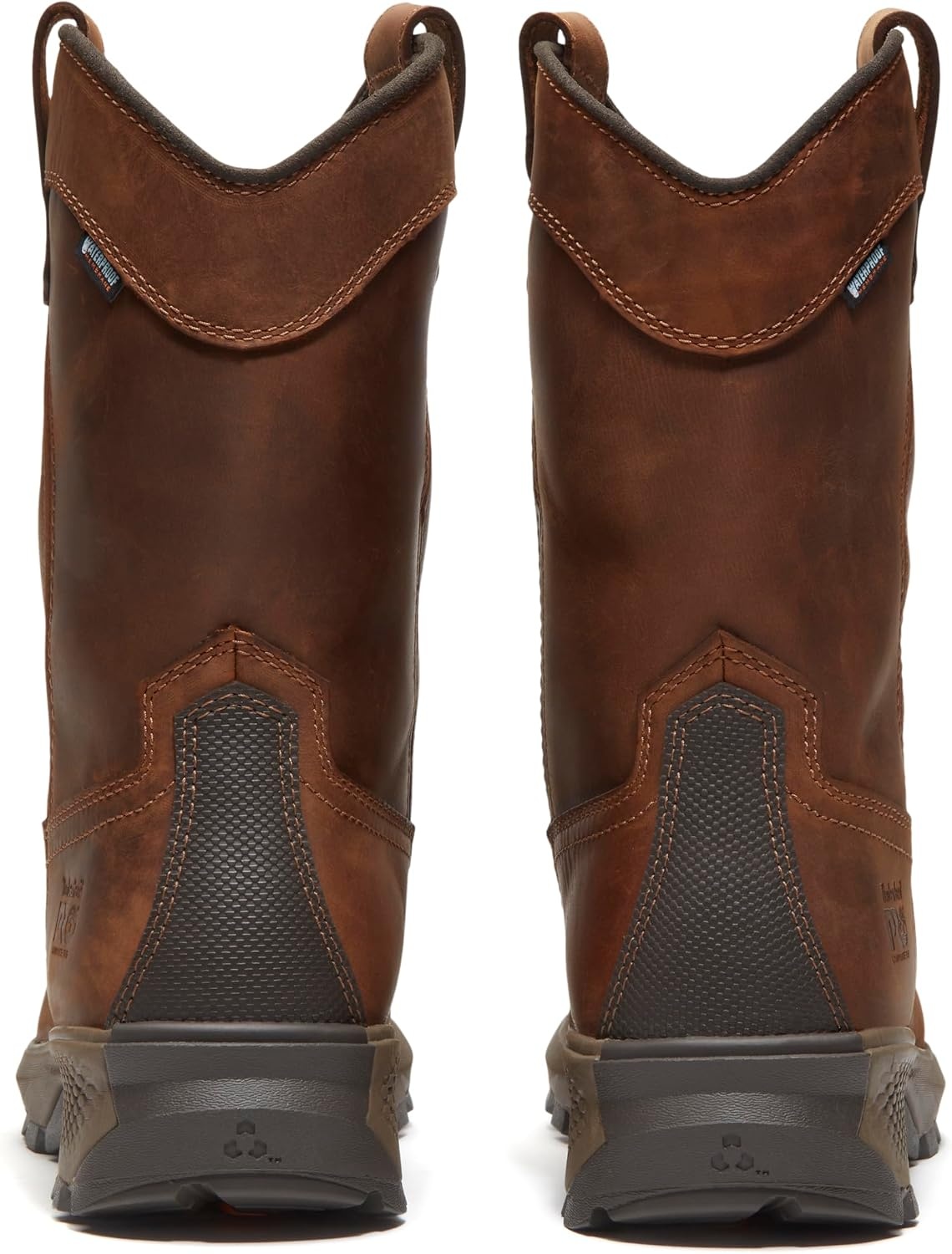 Timberland PRO Titan EV Pull-On Composite Safety Toe Waterproof Industrial Work Boots(Medium Brown Full Grain)