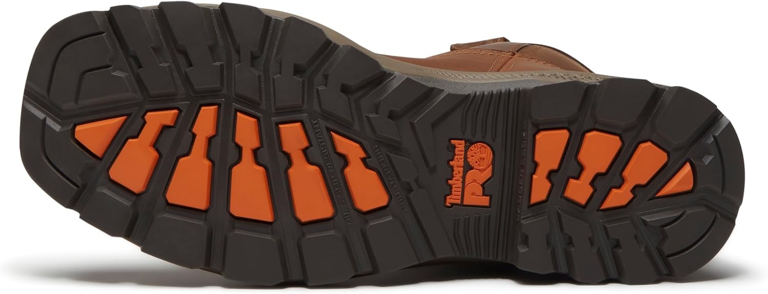 Timberland PRO Titan EV Pull-On Composite Safety Toe Waterproof Industrial Work Boots(Medium Brown Full Grain)
