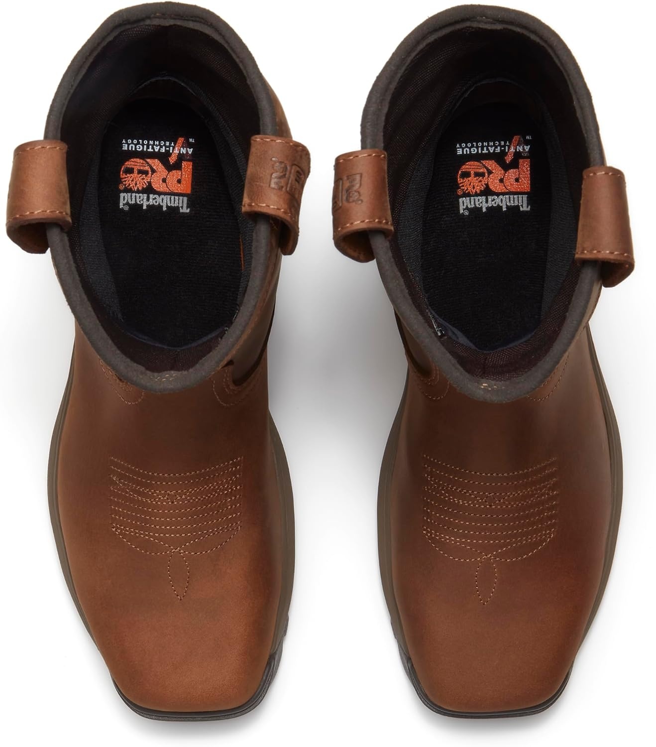 Timberland PRO Titan EV Pull-On Composite Safety Toe Waterproof Industrial Work Boots(Medium Brown Full Grain)