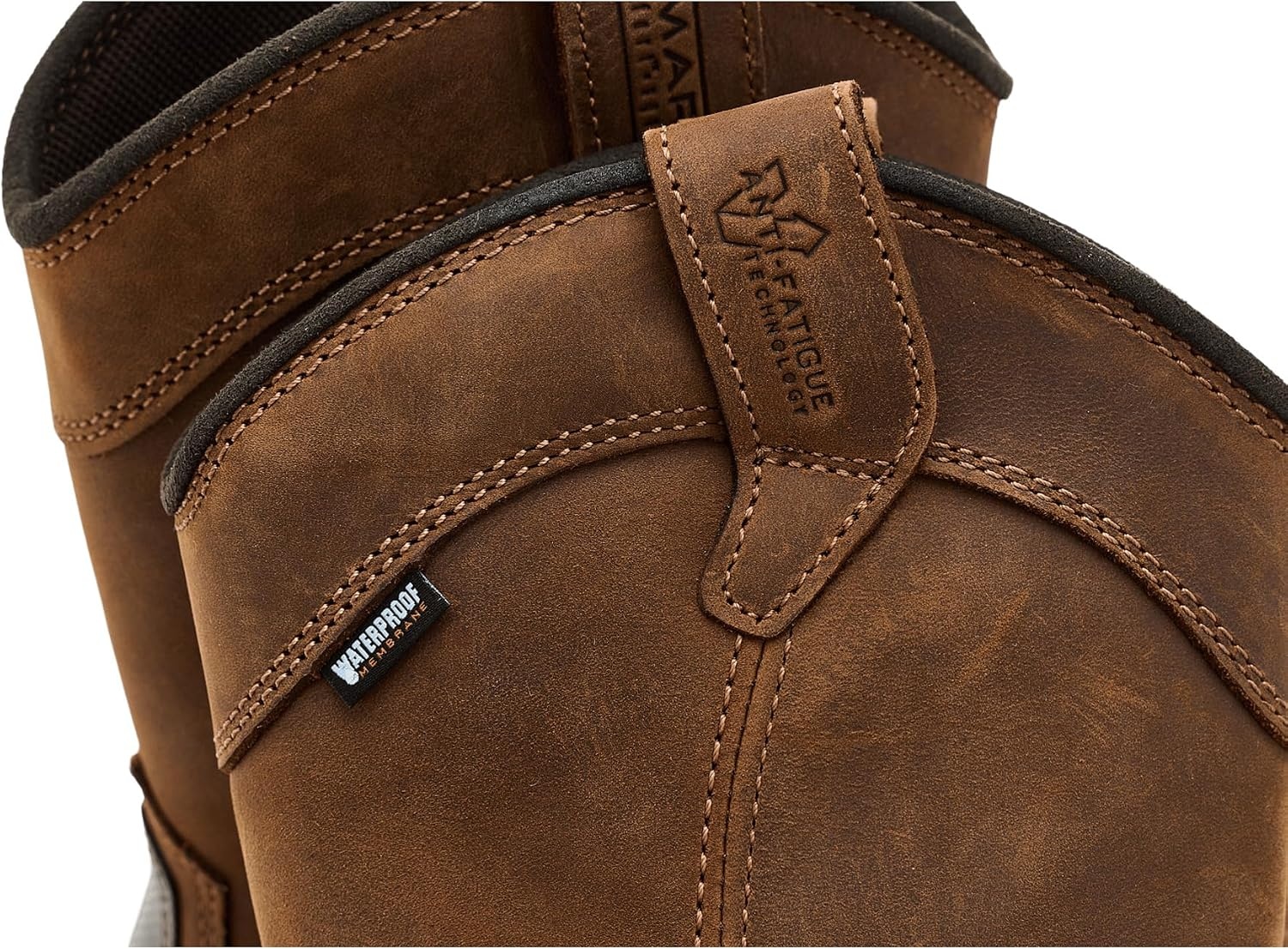 Timberland PRO Titan EV Pull-On Composite Safety Toe Waterproof Industrial Work Boots(Medium Brown Full Grain)