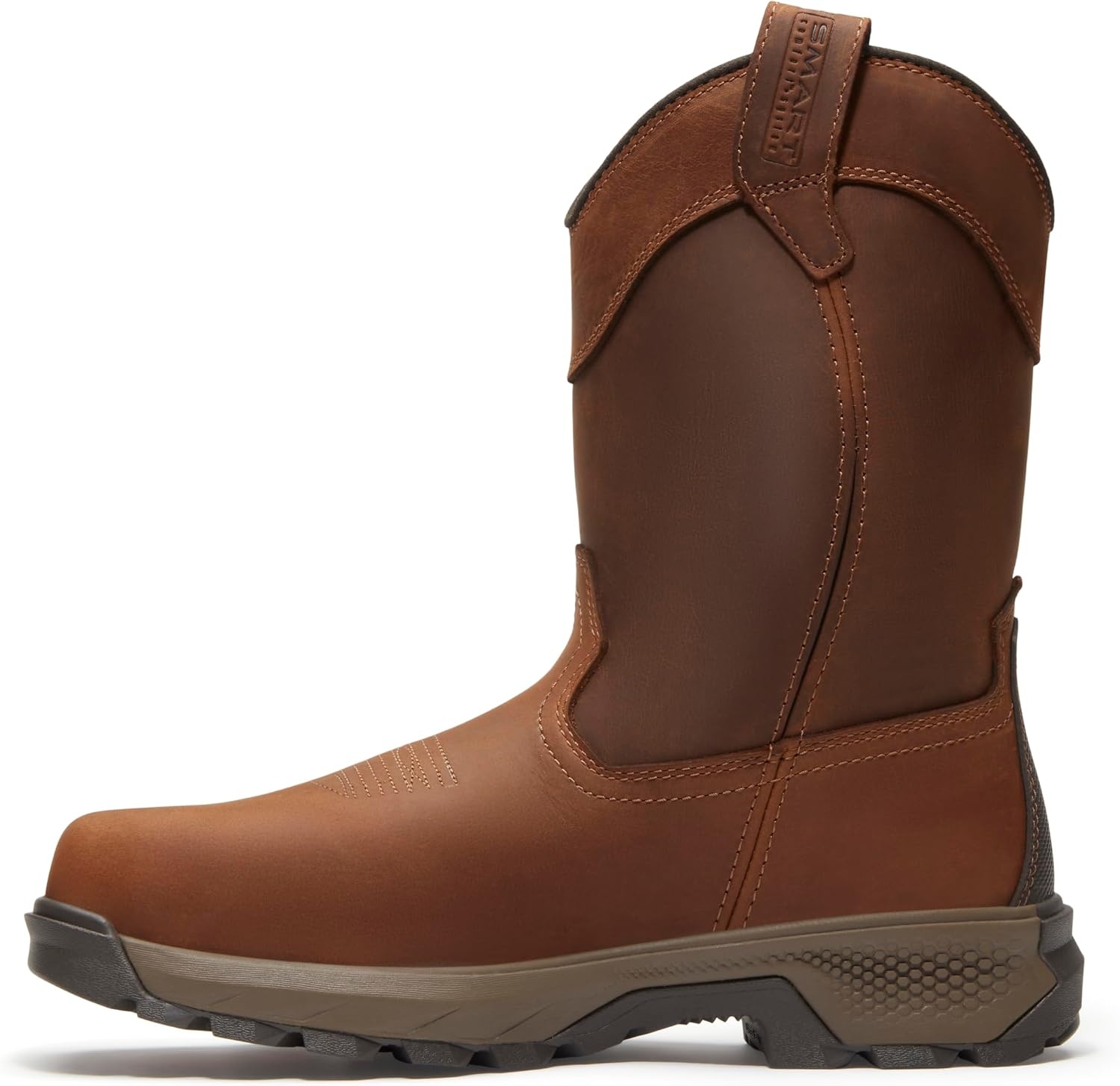 Timberland PRO Titan EV Pull-On Composite Safety Toe Waterproof Industrial Work Boots(Medium Brown Full Grain)