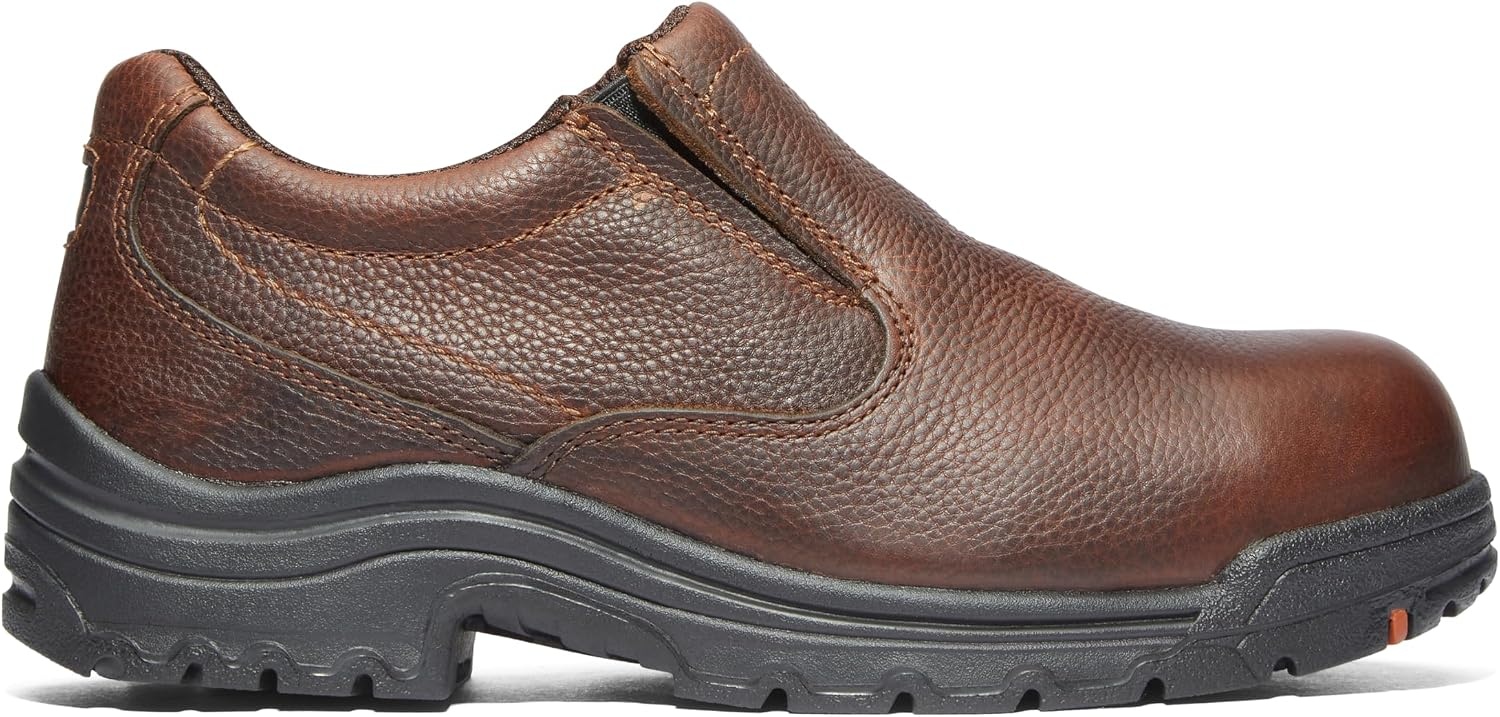 Timberland PRO Mens Alloy Toe EH Slip On(Camel Brown)