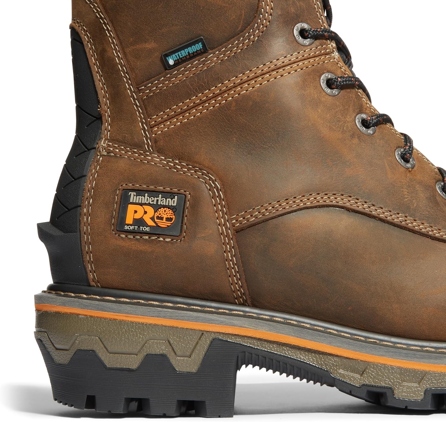 Timberland PRO Boondock HD Logger 8″ Soft Toe Waterproof(Earth Bandit Brown-2024 New)