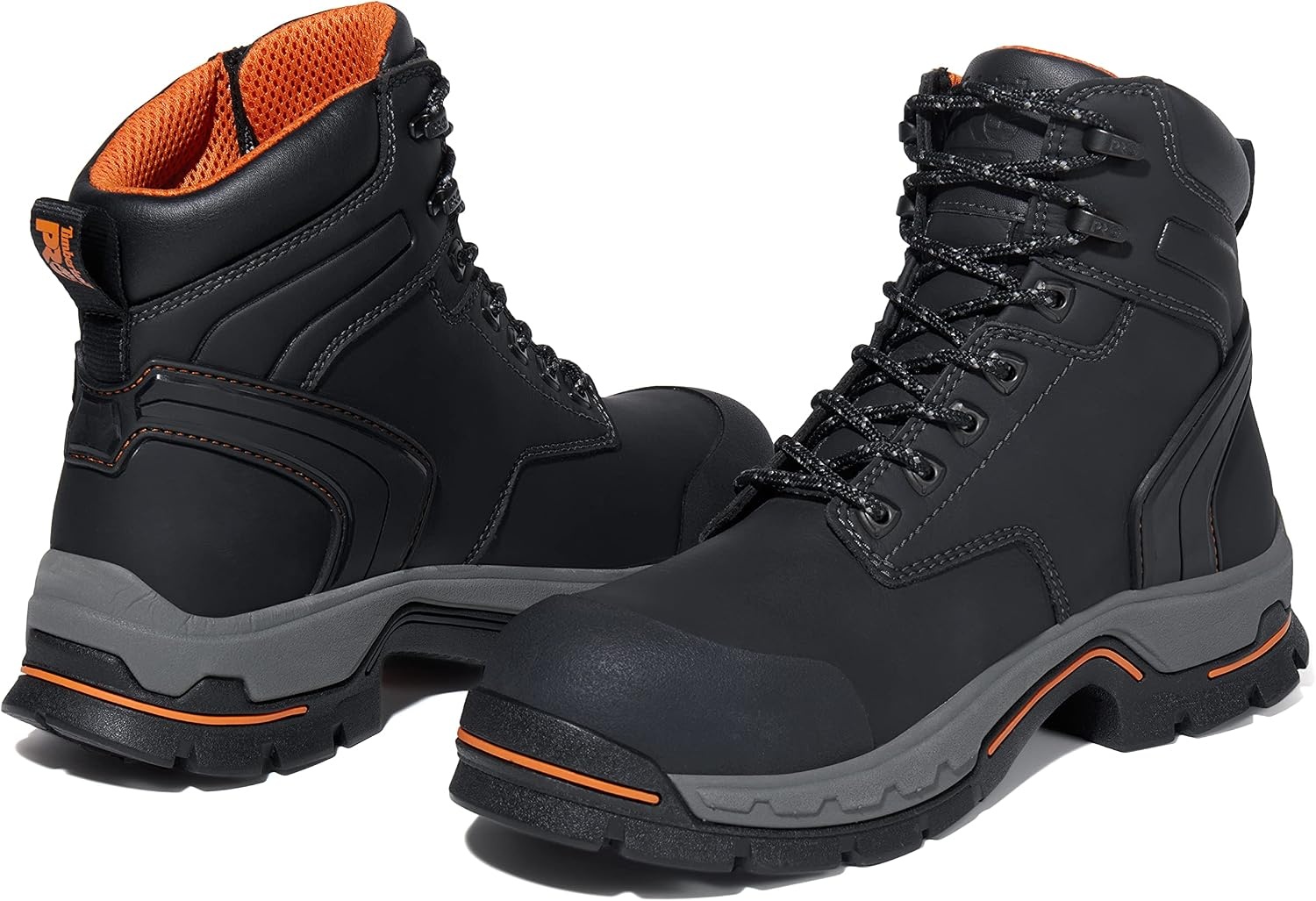 Timberland PRO Men’s 6 Inch Stockdale Grip Max Alloy Toe Work and Hunt Boot(Black Raptek-2024 New)