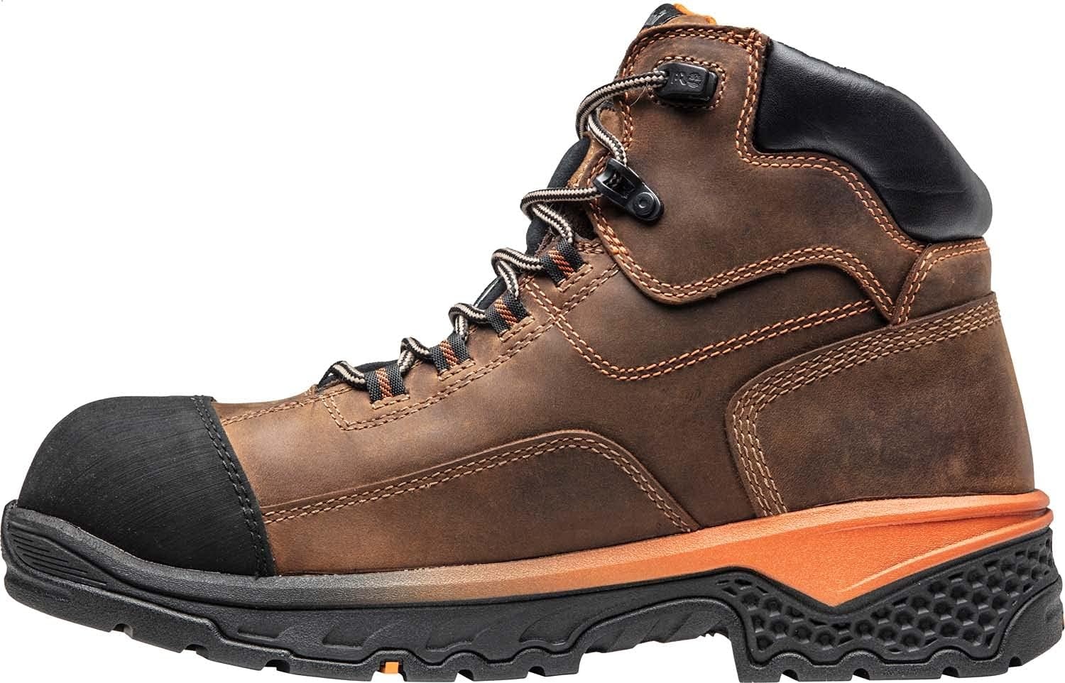 Timberland PRO mens Bosshog 6″ Composite Safety Toe Puncture Resistant Waterproof Industrial Work Boot(Brown V1)